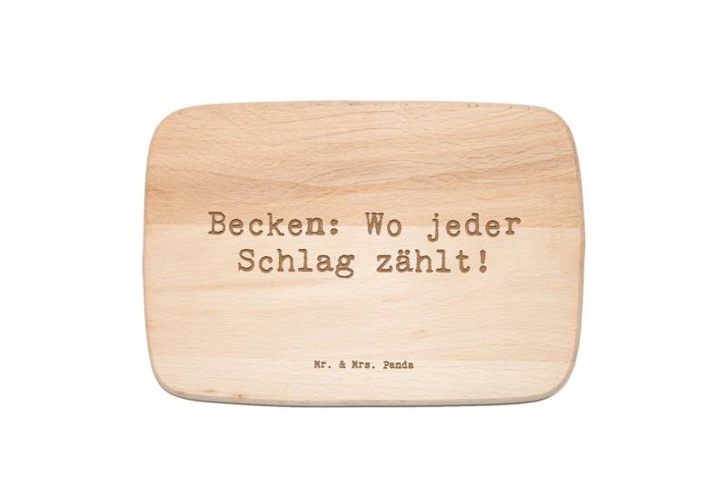 Mr. & Mrs. Panda Frühstücksbrett Spruch Becken - Transparent - Geschenk, Timing, Schneidebrett Holz, K, Birkenholz, (1-St) von Mr. & Mrs. Panda