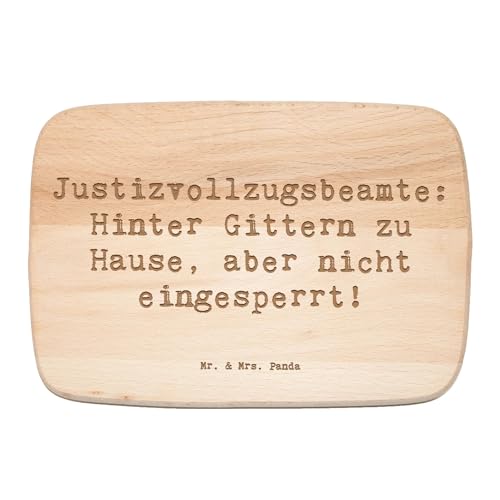 Mr. & Mrs. Panda Frühstücksbrett Spruch Justizvollzugsbeamte: Hinter Gittern zu Hause, Aber Nicht eingesperrt! - Geschenk, Schneidebrett Holz, Mr. & Mrs. Panda Frühstücksbrett Spruch Justizvollzugsbeamte: Hinter Gittern zu Hause, Aber Nicht eingesperrt! - Geschenk, Schneidebrett Holz, von Mr. & Mrs. Panda