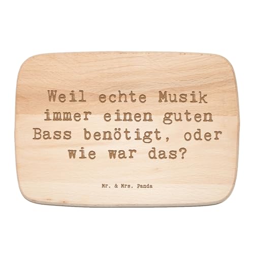 Mr. & Mrs. Panda Frühstücksbrett Spruch Schlagzeug Basswunder - Geschenk, Musik, Beats, Schneidebrett, Musikhumor, Holzbrett, Schneidebrett Holz, von Mr. & Mrs. Panda