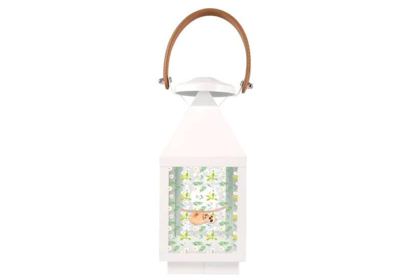 Mr. & Mrs. Panda Gartenleuchte Faultier Kind S - Transparent - Geschenk, Mama, Mutter, Laterne Orien, Praktische Tür von Mr. & Mrs. Panda