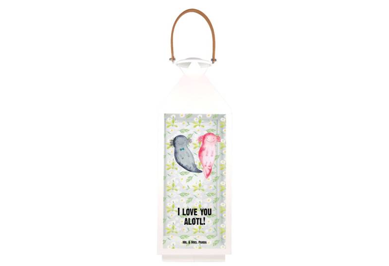 Mr. & Mrs. Panda Gartenleuchte Axolotl Liebe XL - Transparent - Geschenk, Partner, Gartenlaterne, Ja, Modernes Design von Mr. & Mrs. Panda