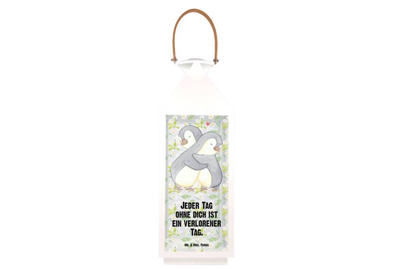 Mr. & Mrs. Panda Gartenleuchte Pinguine Kuscheln XL - Transparent - Geschenk, Freundin, Hocheitstag, Hängeleuchte von Mr. & Mrs. Panda