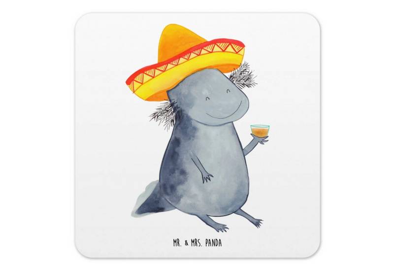 Mr. & Mrs. Panda Getränkeuntersetzer Axolotl Tequila, Getränke­sauguntersetzer, Tassenuntersetzer, Packung, 1-tlg., Umweltfreundlichkeit von Mr. & Mrs. Panda