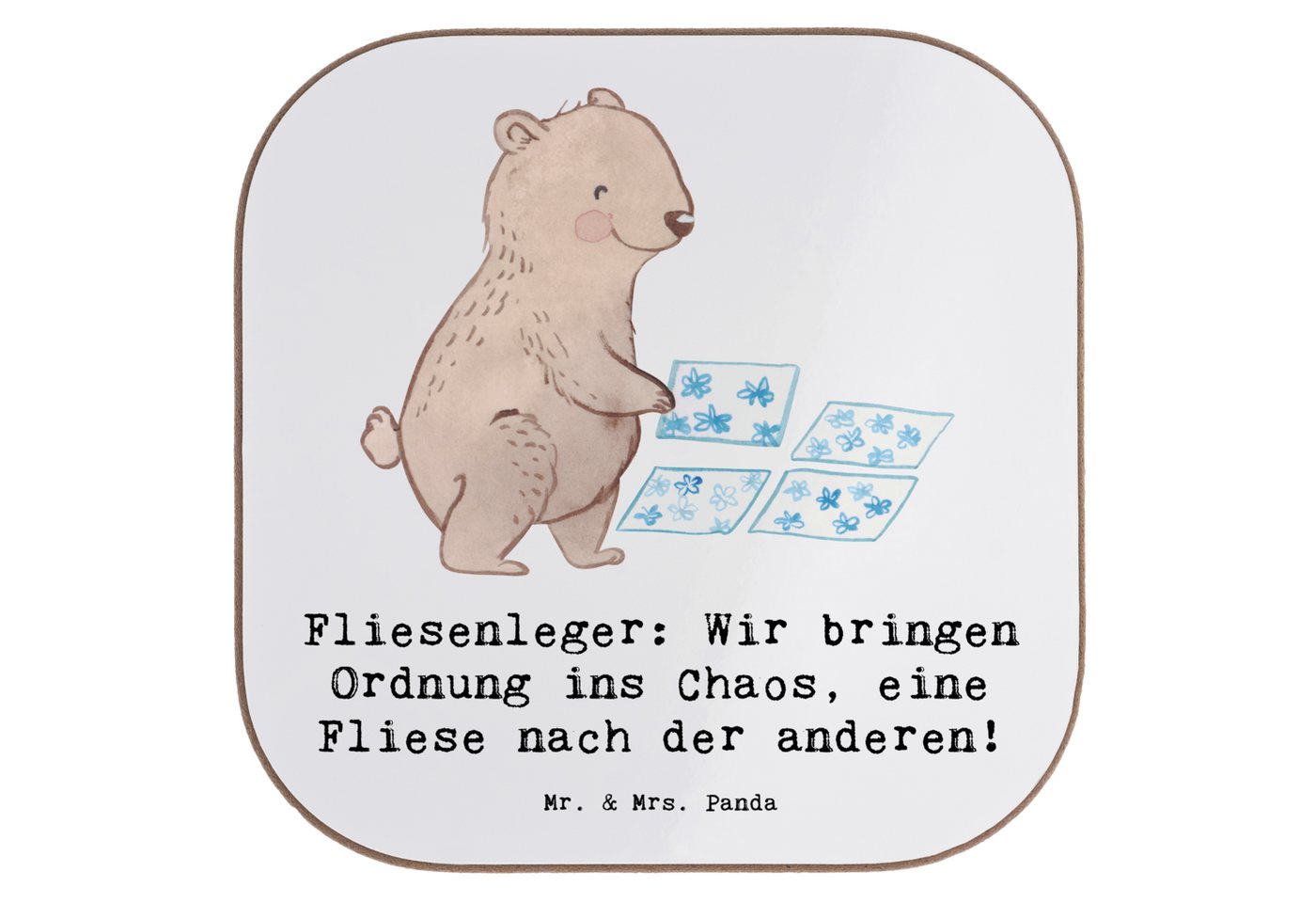 Mr. & Mrs. Panda Getränkeuntersetzer Fliesenleger: Wir bringen Ordnung ins Chaos, eine Fliese nach der and, 1-tlg. Mr. & Mrs. Panda Getränkeuntersetzer Fliesenleger: Wir bringen Ordnung ins Chaos, eine Fliese nach der and, 1-tlg. von Mr. & Mrs. Panda