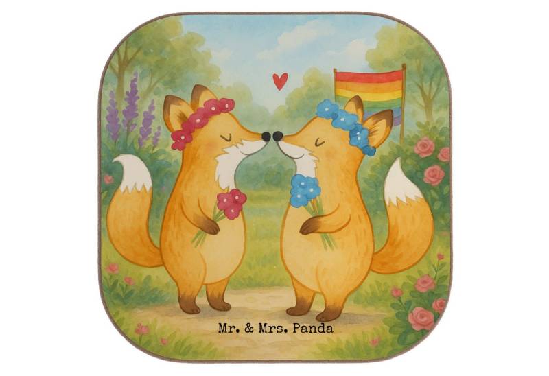 Mr. & Mrs. Panda Getränkeuntersetzer Füchse Lesbian Pride Design, gläseruntersetzer, Weiß, Untersetzer für, Packung, 1-tlg. Mr. & Mrs. Panda Getränkeuntersetzer Füchse Lesbian Pride Design, gläseruntersetzer, Weiß, Untersetzer für, Packung, 1-tlg. von Mr. & Mrs. Panda