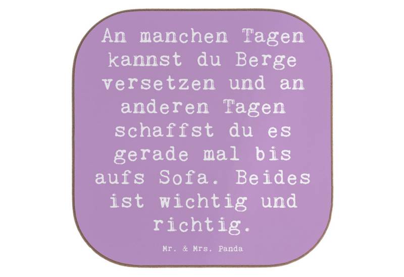 Mr. & Mrs. Panda Getränkeuntersetzer Hoffnung und Ruhe - Lavendeltraum - Geschenk, Untersetzer Holz, Motiv, 1-tlg., Robustes Material von Mr. & Mrs. Panda
