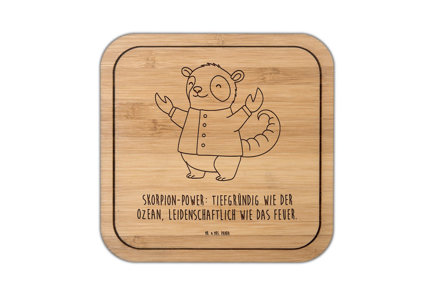 Mr. & Mrs. Panda Getränkeuntersetzer Skorpion Astrologie, Untersetzer quadratisch, Transparent, Tischschon, Packung, 1-tlg. Mr. & Mrs. Panda Getränkeuntersetzer Skorpion Astrologie, Untersetzer quadratisch, Transparent, Tischschon, Packung, 1-tlg. von Mr. & Mrs. Panda
