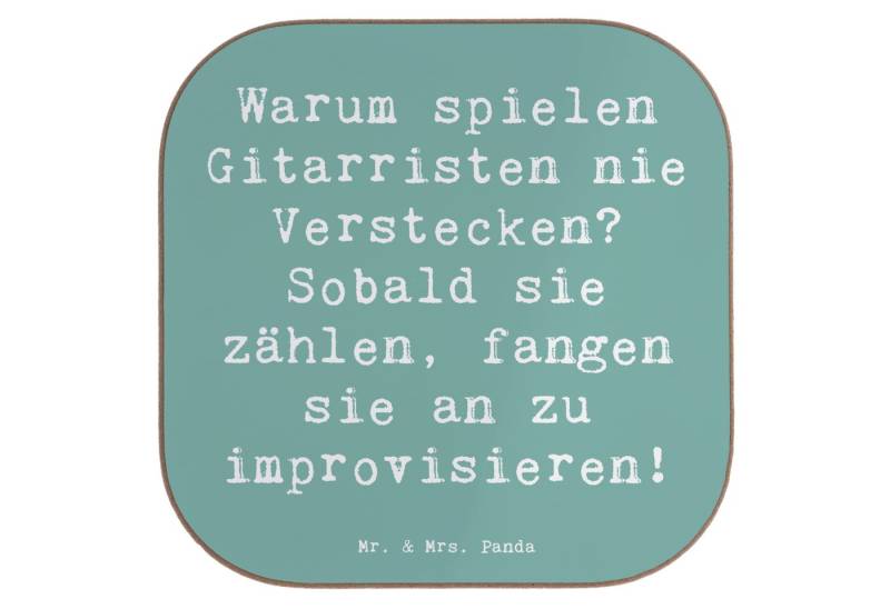 Mr. & Mrs. Panda Getränkeuntersetzer Spruch Gitarre Improvisation - Meeresbrise - Geschenk, Musikinstrumen, 1-tlg., Robustes Material Mr. & Mrs. Panda Getränkeuntersetzer Spruch Gitarre Improvisation - Meeresbrise - Geschenk, Musikinstrumen, 1-tlg., Robustes Material von Mr. & Mrs. Panda