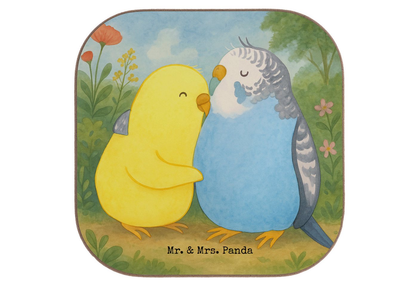 Mr. & Mrs. Panda Getränkeuntersetzer Wellensittich Liebe Design, Tischuntersetzer, Weiß, Untersetzer Tasse, Packung, 1-tlg. Mr. & Mrs. Panda Getränkeuntersetzer Wellensittich Liebe Design, Tischuntersetzer, Weiß, Untersetzer Tasse, Packung, 1-tlg. von Mr. & Mrs. Panda