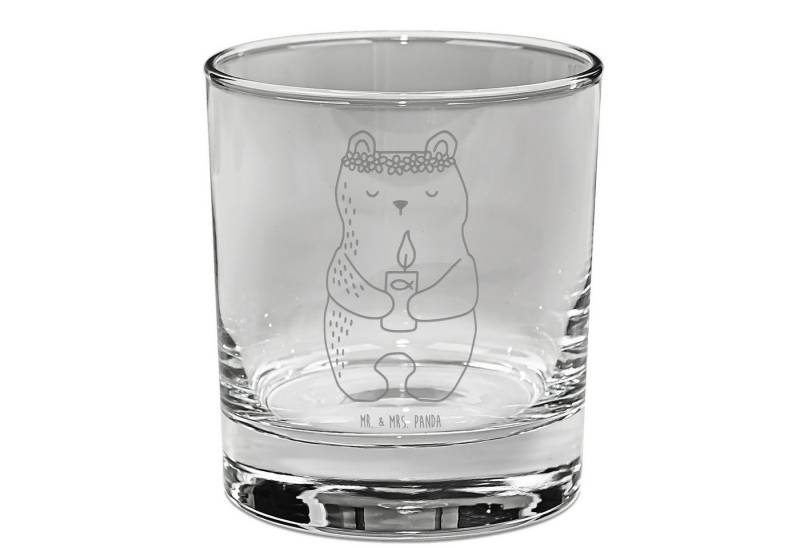 Mr. & Mrs. Panda Glas Bär Kommunion, Glas für Gin, Transparent, Katholisch, Gottes Segen, G, Premium Glas von Mr. & Mrs. Panda