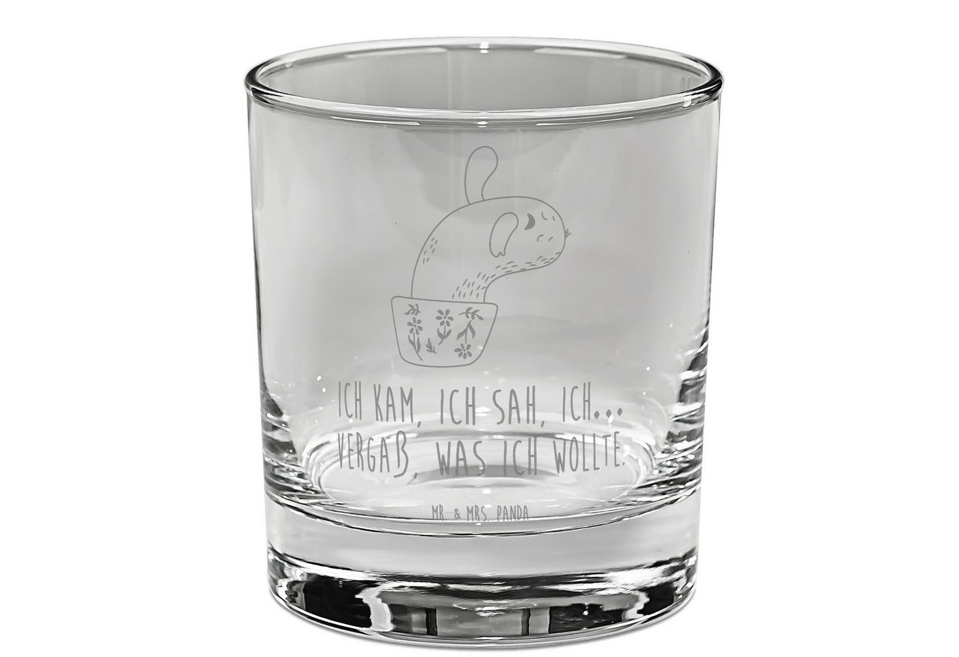 Mr. & Mrs. Panda Glas Kaktus Mama - Transparent - Geschenk, Kakteen, Büroalltag, Gin Glas m, Premium Glas, Tiefgründige Gravur von Mr. & Mrs. Panda