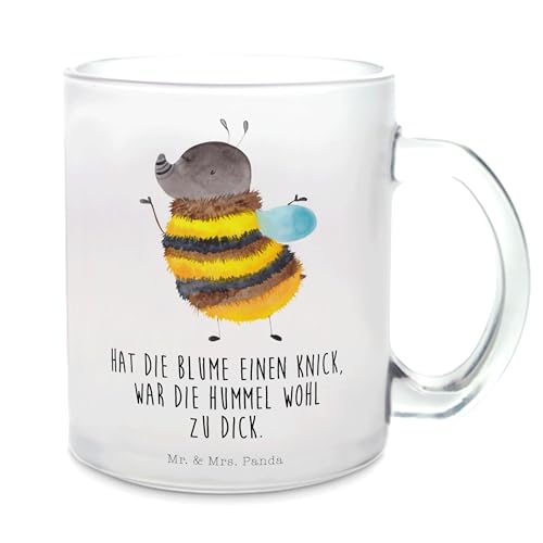 Mr. & Mrs. Panda Teetasse Hummel flauschig - Geschenk, Natur, Tiermotive, Tasse mit Henkel, lustige Sprüche, Gute Laune, Tiere, Biene, Teetasse aus von Mr. & Mrs. Panda
