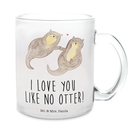 Mr. & Mrs. Panda Teetasse Otter Hände halten - Geschenk, Teetasse Mit Henkel, Seeotter, Otter Seeotter See Otter, Teetasse Für Zuhause, Teetasse von Mr. & Mrs. Panda