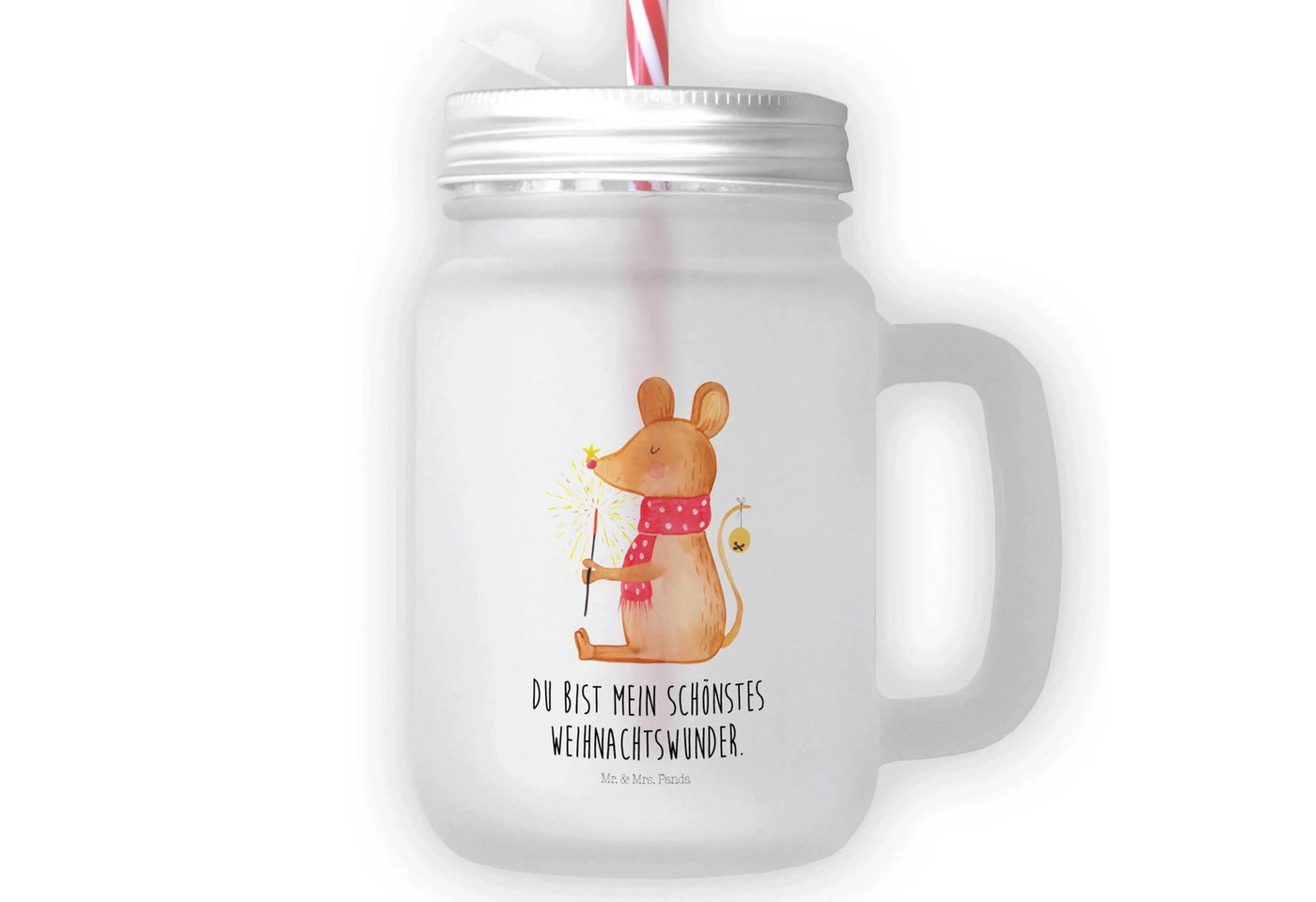 Mr. & Mrs. Panda Cocktailglas Maus Weihnachten - Transparent - Geschenk, Mäuschen, Mason Jar Trinkg, Premium Glas, Stilvolles Design Mr. & Mrs. Panda Cocktailglas Maus Weihnachten - Transparent - Geschenk, Mäuschen, Mason Jar Trinkg, Premium Glas, Stilvolles Design von Mr. & Mrs. Panda