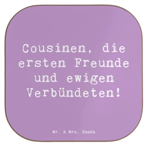 Mr. & Mrs. Panda Glasuntersetzer Spruch Cousine Freunde - Geschenk, Cousinen, Aufmerksamkeiten, Untersetzer aus Holz, einzigartige Designs, Mr. & Mrs. Panda Glasuntersetzer Spruch Cousine Freunde - Geschenk, Cousinen, Aufmerksamkeiten, Untersetzer aus Holz, einzigartige Designs, von Mr. & Mrs. Panda