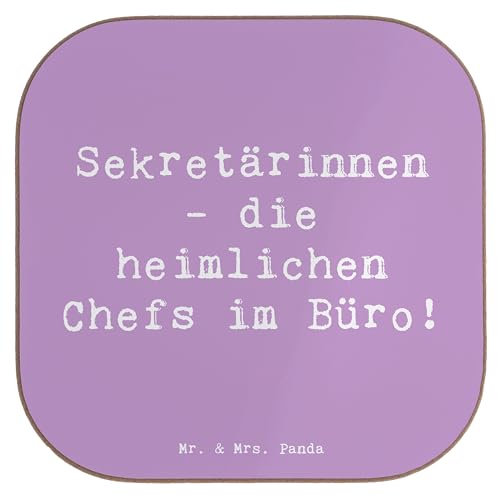 Mr. & Mrs. Panda Glasuntersetzer Spruch Sekretärin Chefin - Geschenk, Sekretärinnen wertschätzen, Geschenke für Berufstätige, Tassen Untersetzer, Mr. & Mrs. Panda Glasuntersetzer Spruch Sekretärin Chefin - Geschenk, Sekretärinnen wertschätzen, Geschenke für Berufstätige, Tassen Untersetzer, von Mr. & Mrs. Panda