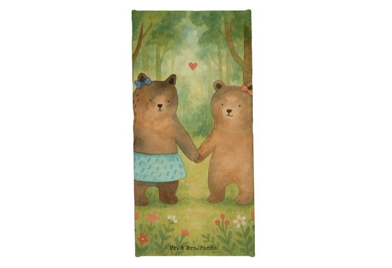 Mr. & Mrs. Panda Handtuch Bär Freundin Design, Badehandtuch, Blau Pastell, Duschtuch, Badetuch, Kunstfaser (Packung, 1-St) von Mr. & Mrs. Panda