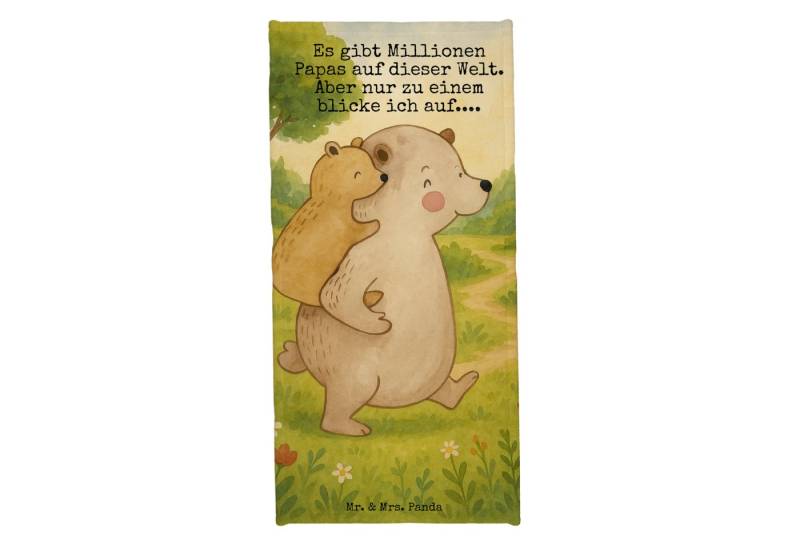 Mr. & Mrs. Panda Handtuch Papa Bär Design, Badehandtuch, Blau Pastell, Saunatuch, Strandtuch, V, Kunstfaser (Packung, 1-St) von Mr. & Mrs. Panda