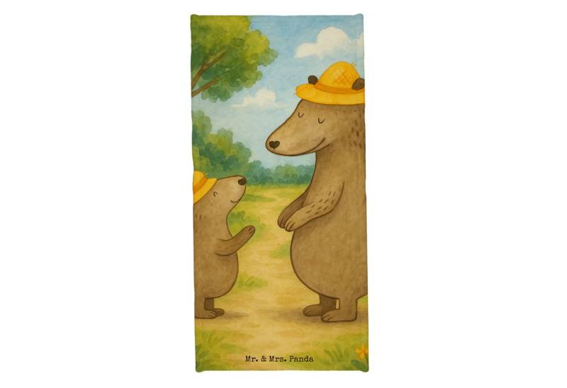 Mr. & Mrs. Panda Handtuch Bären mit Hut Design, Badehandtuch, Blau Pastell, Papa, Duschtuch, Mu, Kunstfaser (Packung, 1-St) von Mr. & Mrs. Panda