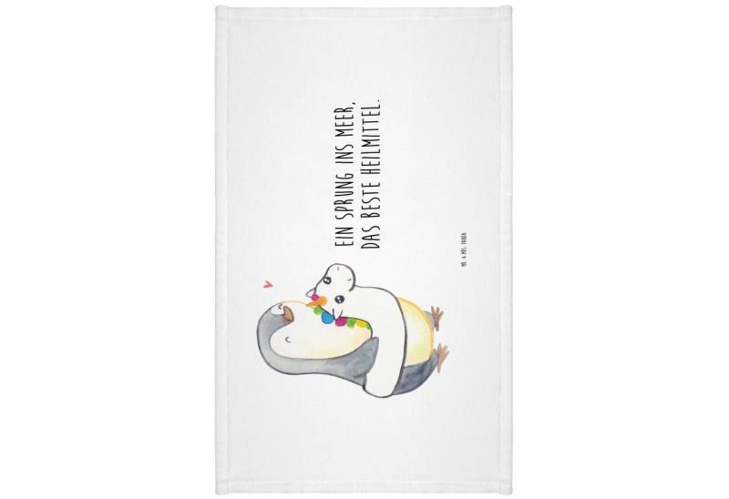 Mr. & Mrs. Panda Handtuch Sommermeerheilkraft, Gästehandtücher, Weiß, Blühende Blumen, Küste, K, Kunstfaser (Packung, 1-St) von Mr. & Mrs. Panda