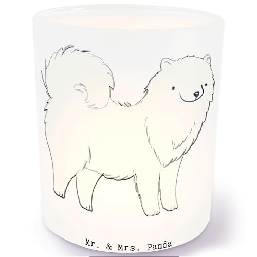 Mr. & Mrs. Panda Kerze Samojede Lebensretter - Geschenk, Teelichtglas, Teelichthalter, Samojedenspitz, Samojedenhund, Hund, Windlicht Dekorieren, Mr. & Mrs. Panda Kerze Samojede Lebensretter - Geschenk, Teelichtglas, Teelichthalter, Samojedenspitz, Samojedenhund, Hund, Windlicht Dekorieren, von Mr. & Mrs. Panda