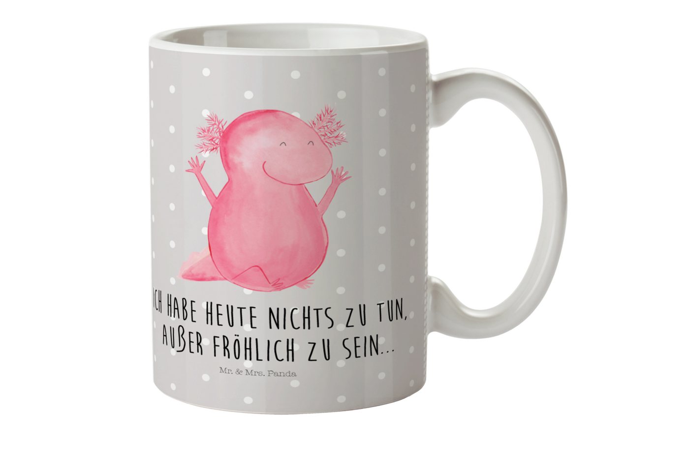 Mr. & Mrs. Panda Kinderbecher Axolotl Hurra, Kinderbecher, Kinder Tasse, Reisebecher, Camping, Kunststoff, Förderung der Selbstständigkeit von Mr. & Mrs. Panda