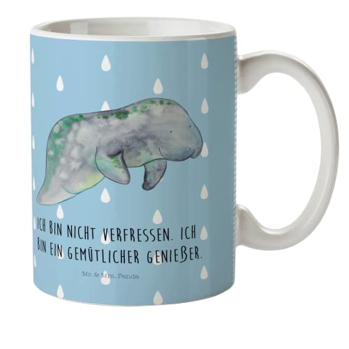 Mr. & Mrs. Panda Kindertasse Seekuh chillt - Geschenk, Urlaub, Kunststoffgeschirr, Seekühe, Trinkbecher, Diätwahn, Meerestiere, Kindergartenbecher, von Mr. & Mrs. Panda