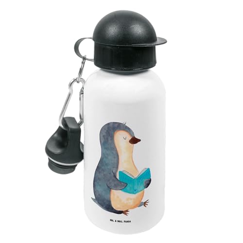 Mr. & Mrs. Panda Kindertrinkflasche Pinguin Buch - Geschenk, Urlaub, Lesen, Isolierflasche, Trinkflasche Für Kinder, Trinkflasche Für Büro, von Mr. & Mrs. Panda