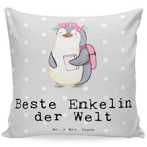 Mr. & Mrs. Panda Kissen Enkelin - Geschenk, Kissen 40x40, Enkeltochter, Kissenhülle 40x40, für, Dekokissen Sofa, Danke, Geburtstagsgeschenk, Mr. & Mrs. Panda Kissen Enkelin - Geschenk, Kissen 40x40, Enkeltochter, Kissenhülle 40x40, für, Dekokissen Sofa, Danke, Geburtstagsgeschenk, von Mr. & Mrs. Panda