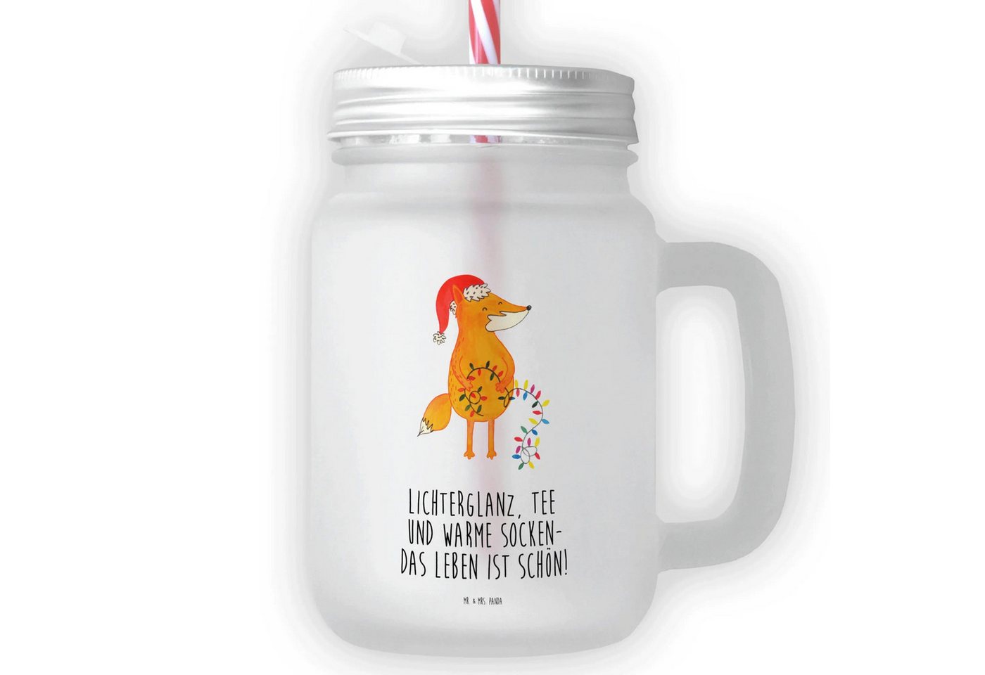 Mr. & Mrs. Panda Cocktailglas Fuchs Weihnachten - Transparent - Geschenk, Glasbecher Im VintageStil, Premium Glas, Stylisches skandinavisches Design Mr. & Mrs. Panda Cocktailglas Fuchs Weihnachten - Transparent - Geschenk, Glasbecher Im VintageStil, Premium Glas, Stylisches skandinavisches Design von Mr. & Mrs. Panda
