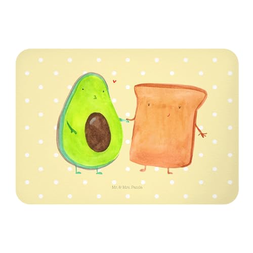 Mr. & Mrs. Panda Magnet Avocado + Toast - Geschenk, Vegan, Veggie, Kühlschrank Dekoration, Toastbrot, Freundin, Pinnwandmagnet, Liebe, Whiteboard von Mr. & Mrs. Panda