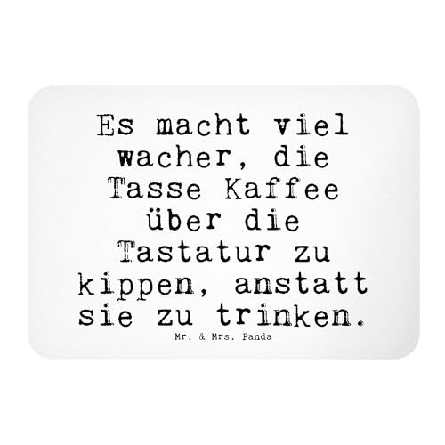 Mr. & Mrs. Panda Magnet Es Macht viel wacher,... - Geschenk, PC, Kollege, Spruch, Chef, Zitate, Spruch Sprüche Weisheiten Zitate Lustig Weisheit von Mr. & Mrs. Panda