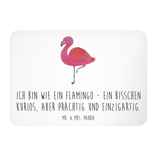 Mr. & Mrs. Panda Magnet Flamingo Classic - Geschenk, Whiteboard Magnet, Pinnwandmagnet, Kühlschrankmagnet, Notiz Magnet, stolz, Freundinnen, Stolz, von Mr. & Mrs. Panda