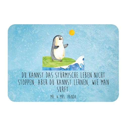 Mr. & Mrs. Panda Magnet Pinguin Surfer - Geschenk, Portugal, Kühlschrank Dekoration, Whiteboard Magnet, Wellen, Motivmagnete, surfen, Dekomagnet, von Mr. & Mrs. Panda