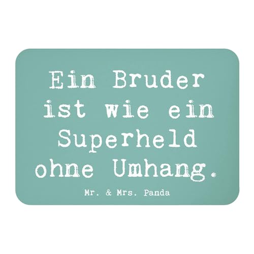 Mr. & Mrs. Panda Magnet Spruch Bruder Superheld - Geschenk, ohne Umhang, Dankbarkeit, tiefgründig, Dekomagnet, herzerwärmend, Unterstützung, von Mr. & Mrs. Panda