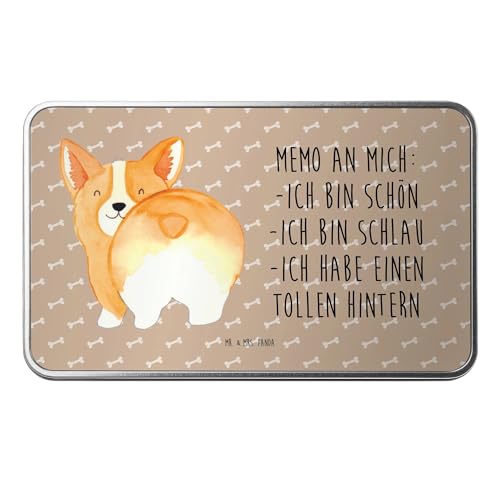 Mr. & Mrs. Panda Metalldose rechteckig Corgi Po - Geschenk, Hund, Hundeliebe, Hunderasse, Hundemotiv, Vorratsdose, Keksdose, Haustier, Blechbox, Mr. & Mrs. Panda Metalldose rechteckig Corgi Po - Geschenk, Hund, Hundeliebe, Hunderasse, Hundemotiv, Vorratsdose, Keksdose, Haustier, Blechbox, von Mr. & Mrs. Panda