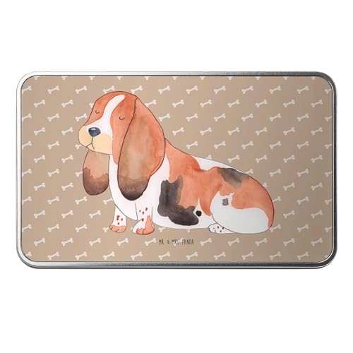 Mr. & Mrs. Panda Metalldose rechteckig Hund Basset Hound - Geschenk, Hundemotiv, Vorratsbox, Hundemama, Haustier, Blechbox, Blechdose, Mr. & Mrs. Panda Metalldose rechteckig Hund Basset Hound - Geschenk, Hundemotiv, Vorratsbox, Hundemama, Haustier, Blechbox, Blechdose, von Mr. & Mrs. Panda