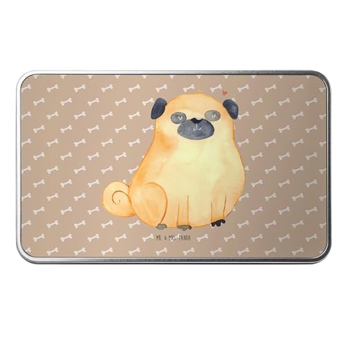 Mr. & Mrs. Panda Metalldose rechteckig Mops - Geschenk, Hund, Sprüche, Hundeliebe, Vierbeiner, Blechbox, Keksdose, Haustier, Vorratsbox, Liebe, Mr. & Mrs. Panda Metalldose rechteckig Mops - Geschenk, Hund, Sprüche, Hundeliebe, Vierbeiner, Blechbox, Keksdose, Haustier, Vorratsbox, Liebe, von Mr. & Mrs. Panda
