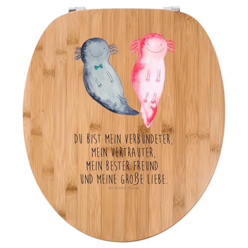 Mr. & Mrs. Panda Motiv WC Sitz Axolotl Freundin - Geschenk, Liebe, Verlobter, Toilettendeckel, Molch, Liebesbeweis, Klobrille, WC-Sitz, Lurche, Mr. & Mrs. Panda Motiv WC Sitz Axolotl Freundin - Geschenk, Liebe, Verlobter, Toilettendeckel, Molch, Liebesbeweis, Klobrille, WC-Sitz, Lurche, von Mr. & Mrs. Panda