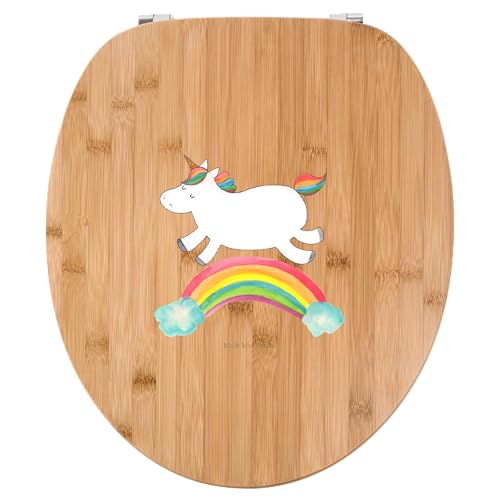 Mr. & Mrs. Panda Motiv WC Sitz Einhorn Regenbogen - Geschenk, Pegasus, Klodeckel, Einhornpower, Klobrille, WC-Sitz, Einhörner, Erwachsenwerden, von Mr. & Mrs. Panda