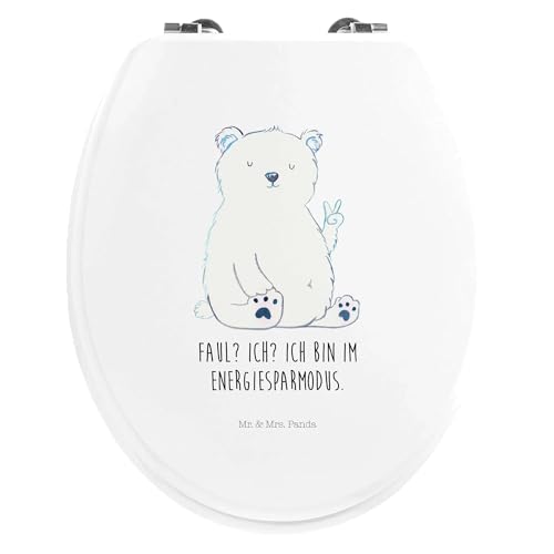 Mr. & Mrs. Panda Motiv WC Sitz Eisbär Faul - Geschenk, Teddy, Toilettendeckel, Relaxen, Bürojob, Klodeckel, Arbeit, Toilette, Teddybär, WC-Sitz, Mr. & Mrs. Panda Motiv WC Sitz Eisbär Faul - Geschenk, Teddy, Toilettendeckel, Relaxen, Bürojob, Klodeckel, Arbeit, Toilette, Teddybär, WC-Sitz, von Mr. & Mrs. Panda