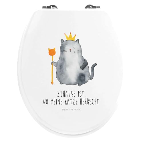 Mr. & Mrs. Panda Motiv WC Sitz Katze König - Geschenk, Königin, Katzenliebhaberprodukte, Klodeckel, Familie, Toilettendeckel, Klobrille, Mr. & Mrs. Panda Motiv WC Sitz Katze König - Geschenk, Königin, Katzenliebhaberprodukte, Klodeckel, Familie, Toilettendeckel, Klobrille, von Mr. & Mrs. Panda