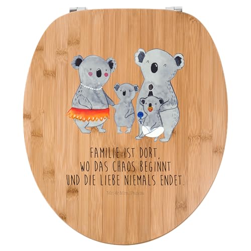 Mr. & Mrs. Panda Motiv WC Sitz Koala Familie - Geschenk, Toilette, WC-Sitz, Koalas, Klodeckel, Papa, Klobrille, Geschwister, Toilettendeckel, von Mr. & Mrs. Panda