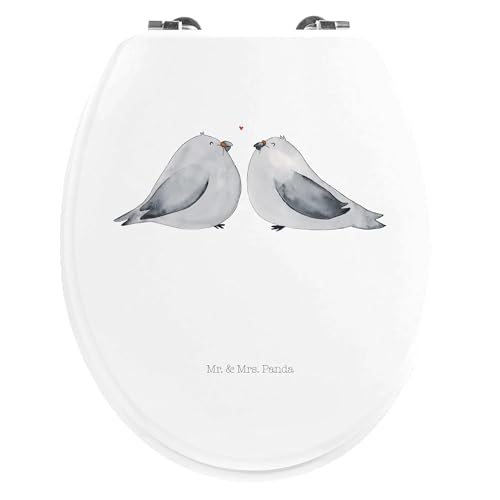 Mr. & Mrs. Panda Motiv WC Sitz Turteltauben Liebe - Geschenk, Verlobung, Freundin, verliebt, Geschenk Freund, Klobrille, Heiratsantrag, Pärchen, Mr. & Mrs. Panda Motiv WC Sitz Turteltauben Liebe - Geschenk, Verlobung, Freundin, verliebt, Geschenk Freund, Klobrille, Heiratsantrag, Pärchen, von Mr. & Mrs. Panda