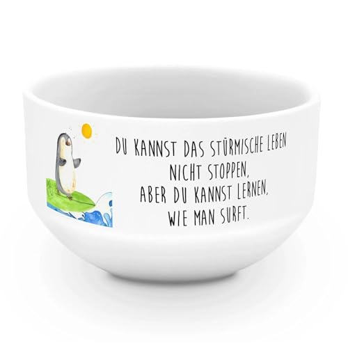 Mr. & Mrs. Panda Müslischale Pinguin Surfer - Geschenk, Wellen, Suppenschüssel, Müsli schale, Hawaii, Wellen reiten, Schüssel, Keramik Schüssel, Mr. & Mrs. Panda Müslischale Pinguin Surfer - Geschenk, Wellen, Suppenschüssel, Müsli schale, Hawaii, Wellen reiten, Schüssel, Keramik Schüssel, von Mr. & Mrs. Panda