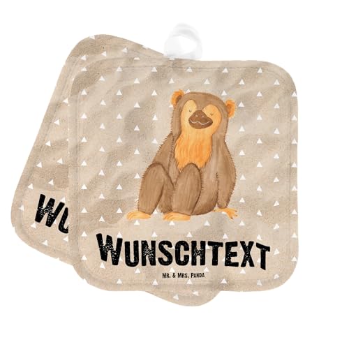 Mr. & Mrs. Panda Personalisierte Topflappen AFFE - Personalisierte Geschenke, Afrika, Wildtiere, Topflappen mit Namen, Selbstbewusstsein, Mr. & Mrs. Panda Personalisierte Topflappen AFFE - Personalisierte Geschenke, Afrika, Wildtiere, Topflappen mit Namen, Selbstbewusstsein, von Mr. & Mrs. Panda