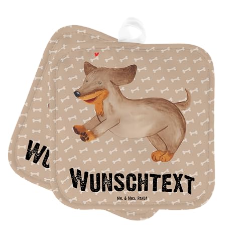 Mr. & Mrs. Panda Personalisierte Topflappen Hund Dackel - Personalisierte Geschenke, Personalisierter Ofenhandschuh, Haustier, Personalisierte Mr. & Mrs. Panda Personalisierte Topflappen Hund Dackel - Personalisierte Geschenke, Personalisierter Ofenhandschuh, Haustier, Personalisierte von Mr. & Mrs. Panda