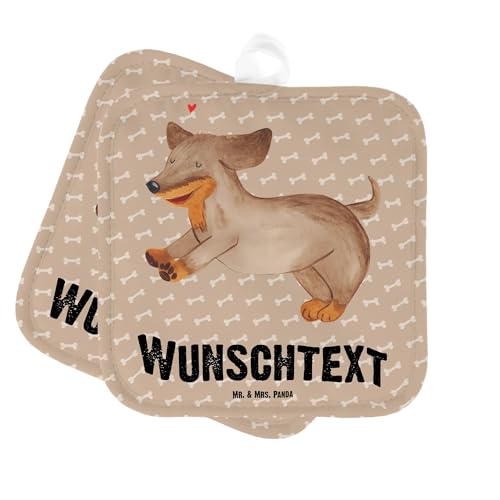 Mr. & Mrs. Panda Personalisierte Topflappen Hund Dackel - Personalisierte Geschenke, Personalisierter Ofenhandschuh, Haustier, Personalisierte Mr. & Mrs. Panda Personalisierte Topflappen Hund Dackel - Personalisierte Geschenke, Personalisierter Ofenhandschuh, Haustier, Personalisierte von Mr. & Mrs. Panda