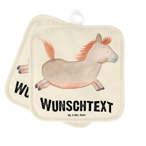 Mr. & Mrs. Panda Personalisierte Topflappen Pferd Springen - Personalisierte Geschenke, Pony, Namensaufdruck, Bauernhof, Pferdestall, reiten, Mr. & Mrs. Panda Personalisierte Topflappen Pferd Springen - Personalisierte Geschenke, Pony, Namensaufdruck, Bauernhof, Pferdestall, reiten, von Mr. & Mrs. Panda