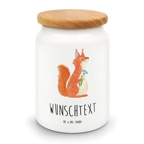 Mr. & Mrs. Panda Personalisierte Vorratsdose Eichhörnchen Blume - Personalisierte Geschenke, Personalisierte Aufbewahrungsdose, Spaß, Tiere, Mr. & Mrs. Panda Personalisierte Vorratsdose Eichhörnchen Blume - Personalisierte Geschenke, Personalisierte Aufbewahrungsdose, Spaß, Tiere, von Mr. & Mrs. Panda